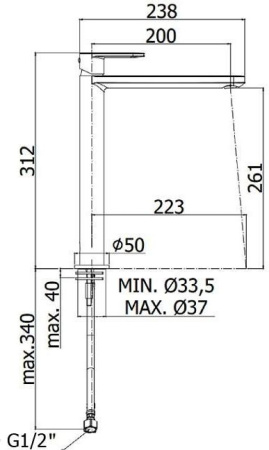 Смеситель Paffoni Candy CA081CR