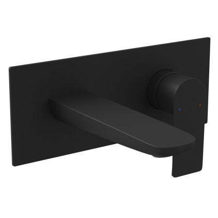 Смеситель для раковины Berges VENTAS S скрытого монтажа, совместный, черный матовый(076006)