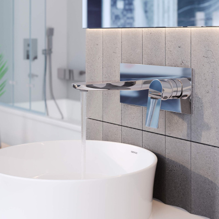 Смеситель для раковины Berges VENTAS S скрытого монтажа, совместный, хром(076005)