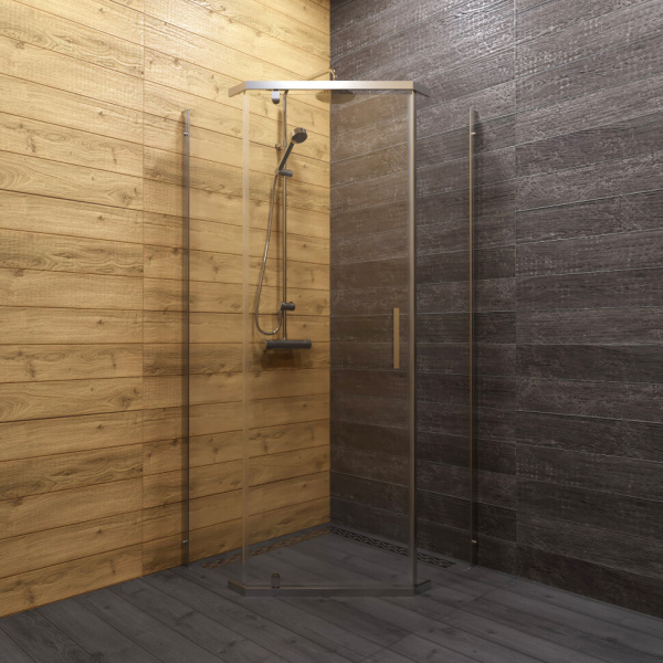 Душевой уголок SanDav Дека-Хром 100*100 (Щ0000056789) без поддона