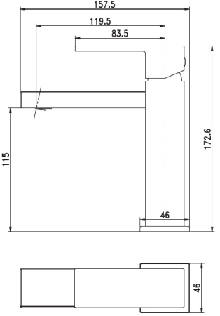 Смеситель Aquanet Blanco AF420-10W Смеситель Aquanet Blanco AF420-10W