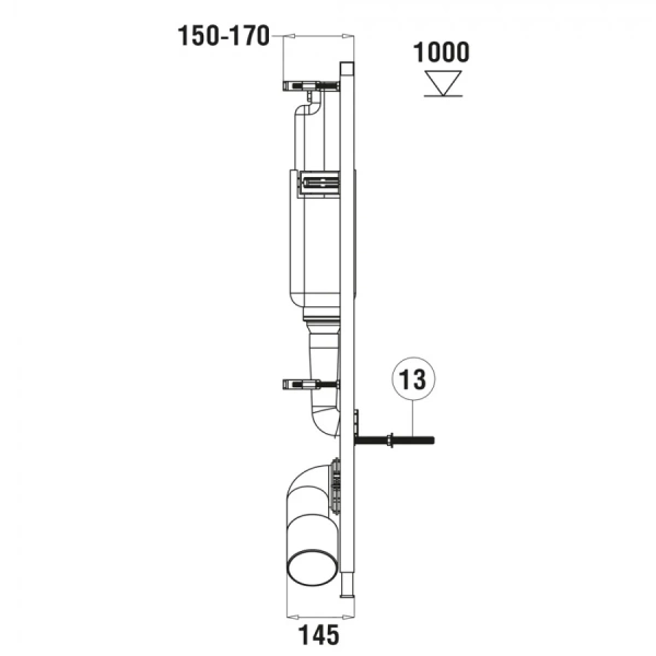 Комплект Weltwasser 10000010356 подвесной унитаз Baarbach 004 GL-WT + инсталляция Marberg 410 + кнопка MAR 410 RD MT-BL