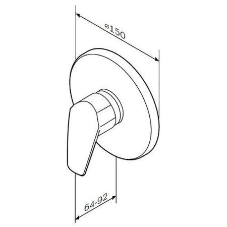 Смеситель для душа AM.PM Gem F9075000 Хром