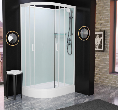 Душевая кабина Frank F411R White 110x80 без крыши