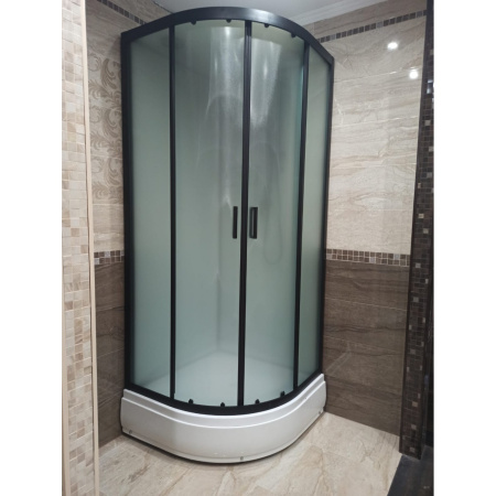 Душевая кабина Frank F400/1 Black 100x100 без крыши Душевая кабина Frank F400/1 Black 100x100 без крыши