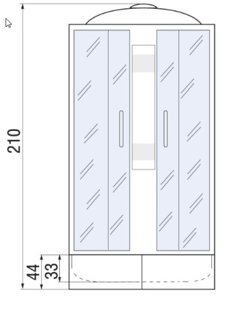Душевая кабина River Nara 120/90/44 MT R