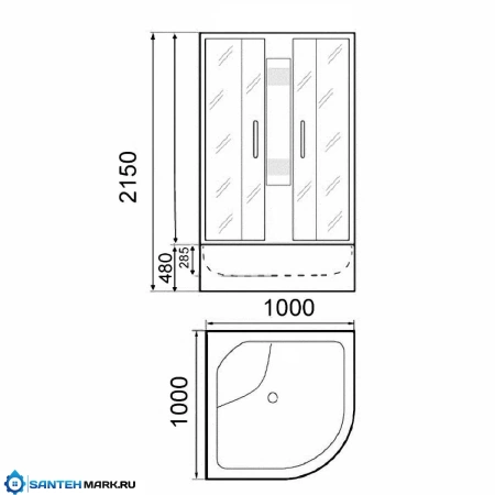Душевая кабина Parly C100