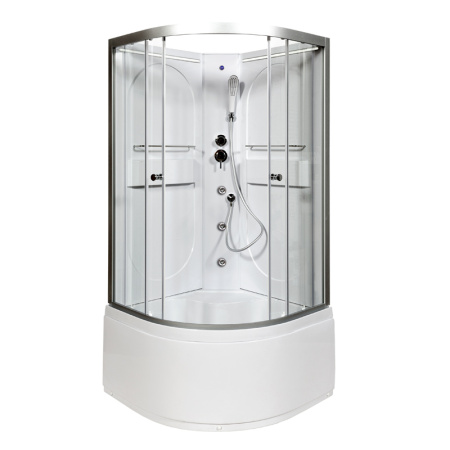 Душевая кабина DTO L 610 N LED+GM 100x100 с гидромассажем