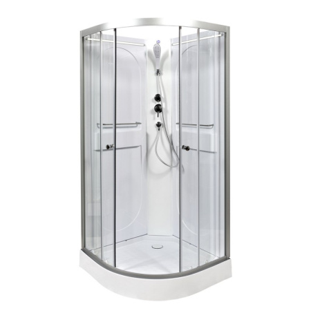 Душевая кабина DTO L 608 N LED 80x80 с подсветкой