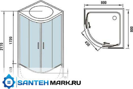 Душевая кабина WeltWasser WW500 Halle 802