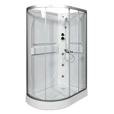Душевая кабина DTO L 602 R N LED+GM 120x80 с гидромассажем