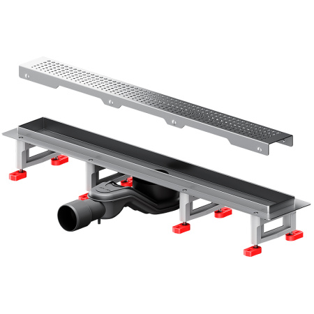 Трап для душа Am.Pm MasterFlow 60 W01SC-P11-060-01SB с решеткой Хром матовый Cut Gradient