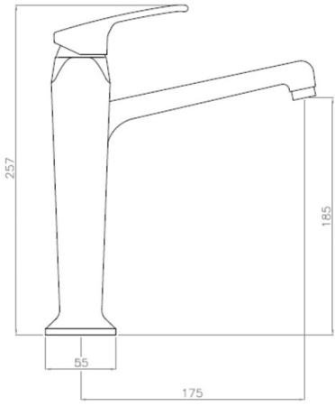 Смеситель для раковины Cezares Legend LEGEND-LSM2-A-03/24 с донным клапаном