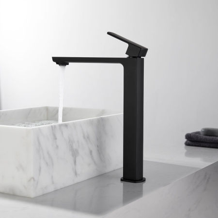 Смеситель для раковины Vincea Next VBF-1N2MB однорычажный, черный