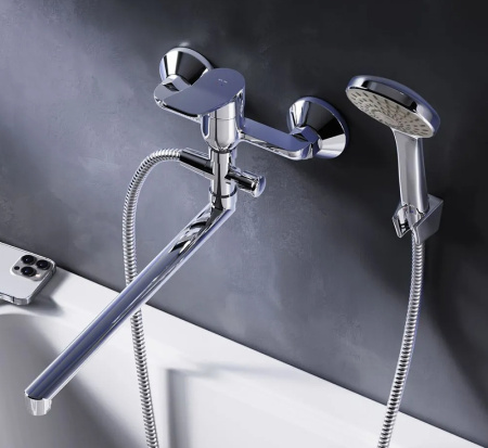 Смеситель для ванны AM.PM X-Joy F85A90100 универсальный Хром