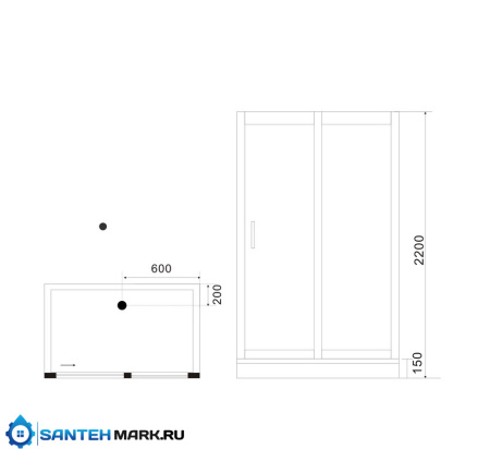 Душевая кабина Black & White G5509