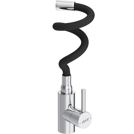 Смеситель для кухонной мойки Dorff Logic D3007622 Хром Черный