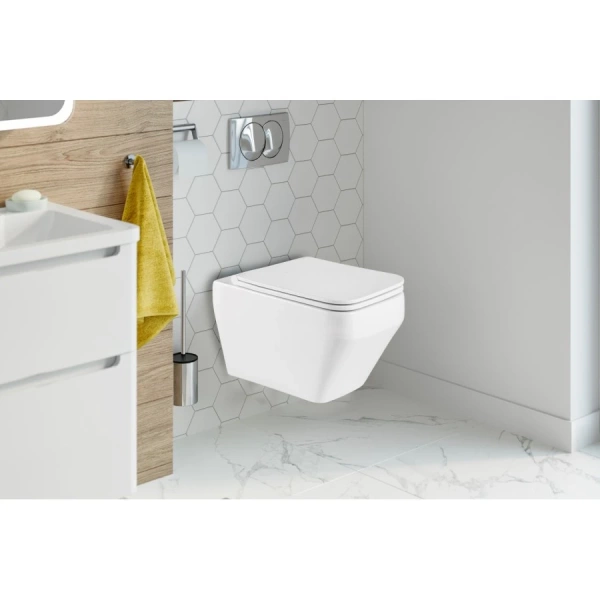 Комплект Weltwasser 10000011687 подвесной унитаз Hofbach 041 GL-WT + инсталляция Marberg 507 + кнопка MAR 507 SE MT-BL