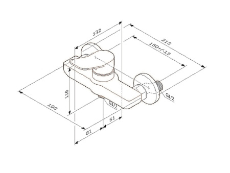 Смеситель для душа AM.PM X-Joy F85A20033 Белый