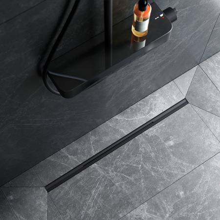 Трап для душа Am.Pm MasterFlow 80 W01SC-S11-080-05BM с Черной матовой решеткой Slim line