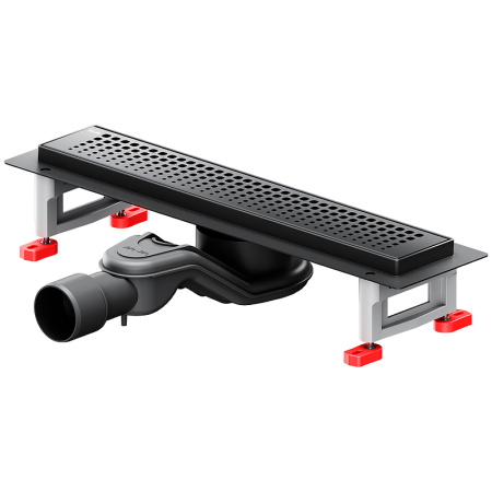 Трап для душа Am.Pm MasterFlow 40 W01SC-P11-040-01BM с Черной матовой решеткой Cut Gradient