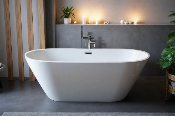 Ванна Ceruttispa d'ISEO150 (1500x750x560) отдельностоящая, белая, со сливом-переливом