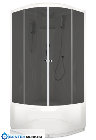 Душевая кабина Domani-Spa Elegance high 90х90 матовые стекла