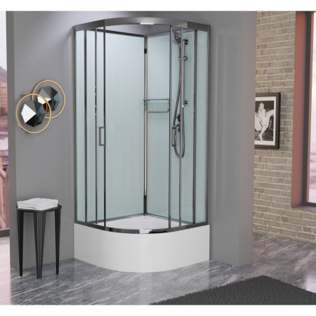 Душевая кабина Frank F400/2 Brilliant 100x100 без крыши