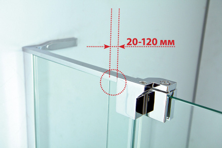 Душевой уголок Cezares Slider 80x80 SLIDER-A-2-70/80-GRIGIO-Cr профиль Хром стекло серое без поддона