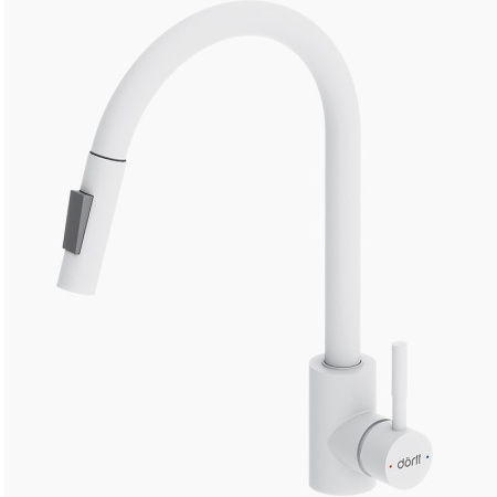 Смеситель для кухонной мойки Dorff Logic D3007533 Белый