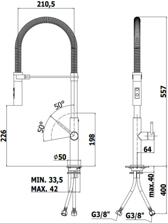 Смеситель Paffoni Chef CH179CR