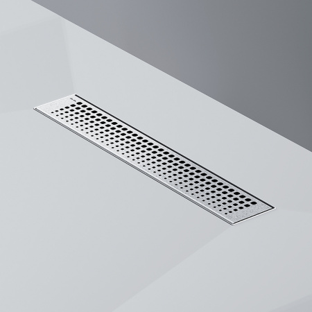 Трап для душа Am.Pm MasterFlow 40 W01SC-P11-040-01SB с решеткой Хром матовый Cut Gradient