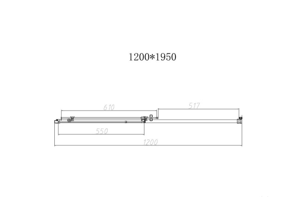 Душевая дверь в нишу Vincea Slim-N VDS-4SN120CL, 1200, хром, стекло прозрачное