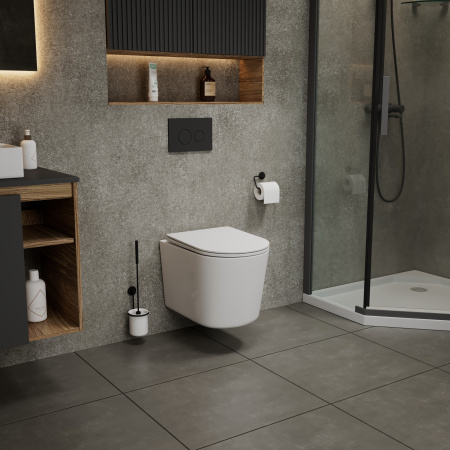 Унитаз Grossman Thin Rim GR-5602S (520х365х345) тонкий ободок,белый с тонкой крышкой,микролифт,1 место