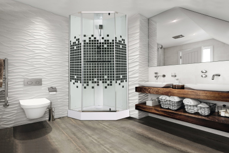 Душевая кабина Ceruttispa Chika без крыши Душевая кабина Ceruttispa Chika без крыши