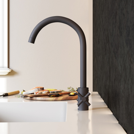 Смеситель для кухонной мойки Damixa RedBlu Neo Classic 240000000 Черный