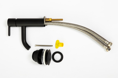 Смеситель для раковины Cezares Leaf LEAF-LSM2-NOP Черный матовый