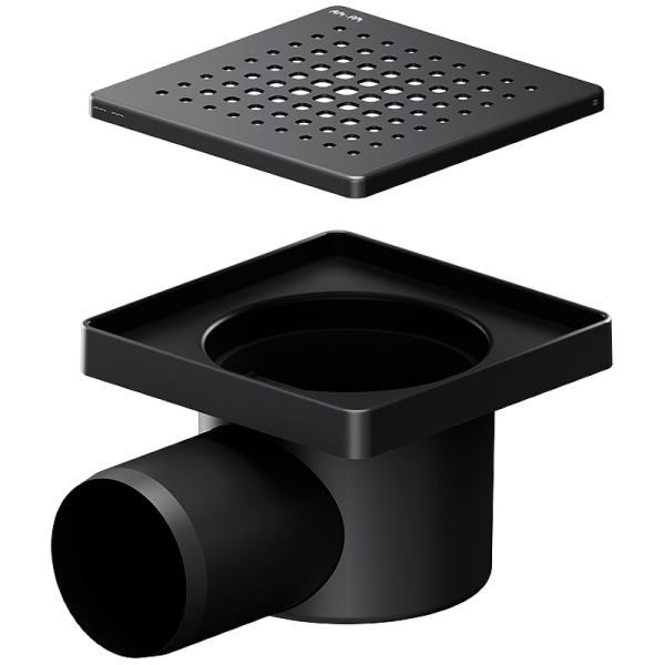 Трап для душа Am.Pm PrimeFlow 10 W02BD-P11-010-01BM с Черной матовой решеткой Cut Gradient