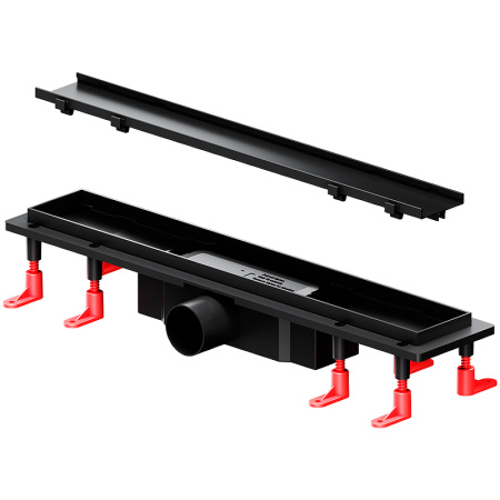 Трап для душа Am.Pm PrimeFlow 50 W02SC-U11-050-04BM с Черной матовой решеткой / под плитку Tile