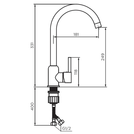 Смеситель для кухонной мойки Dorff Logic D3007022 Черный Смеситель для кухонной мойки Dorff Logic D3007022 Черный