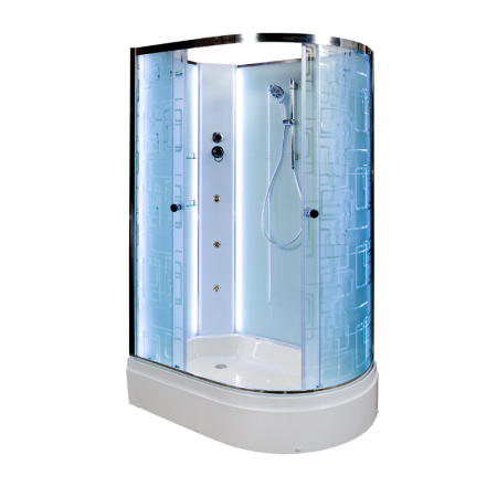 Душевая кабина DTO EM 2712 L N LED с гм. 120x80