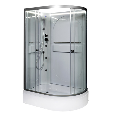 Душевая кабина DTO L 520 L N LED+GM 120x80 с гидромассажем