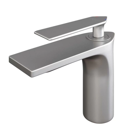 Смеситель для раковины NT Bagno NT1701N для раковины никель матовый Смеситель для раковины NT Bagno NT1701N для раковины никель матовый