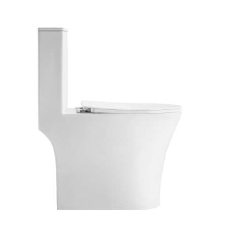 Унитаз Grossman Thin Rim GR-5607SQ (656х370х796) тонкий ободок,белый с тонкой крышкой,микролифт,смыв торнадо,1 место