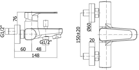 Смеситель Paffoni Sly SY022CR