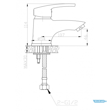 Смеситель для раковины WeltWasser WW MX Isar 501 Смеситель для раковины WeltWasser WW MX Isar 501