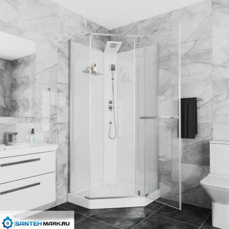 Душевая кабина Ceruttispa Chika 90T без крыши Душевая кабина Ceruttispa Chika 90T без крыши