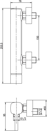 Смеситель Aquanet Minima AF130-30C