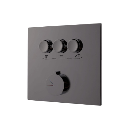 Смеситель для душа Vincea VSCV-431GM трехфункциональный, вороненая сталь Смеситель для душа Vincea VSCV-431GM трехфункциональный, вороненая сталь