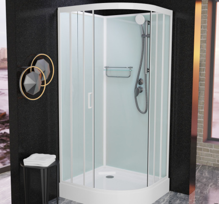 Душевая кабина Frank F409 М White без крыши